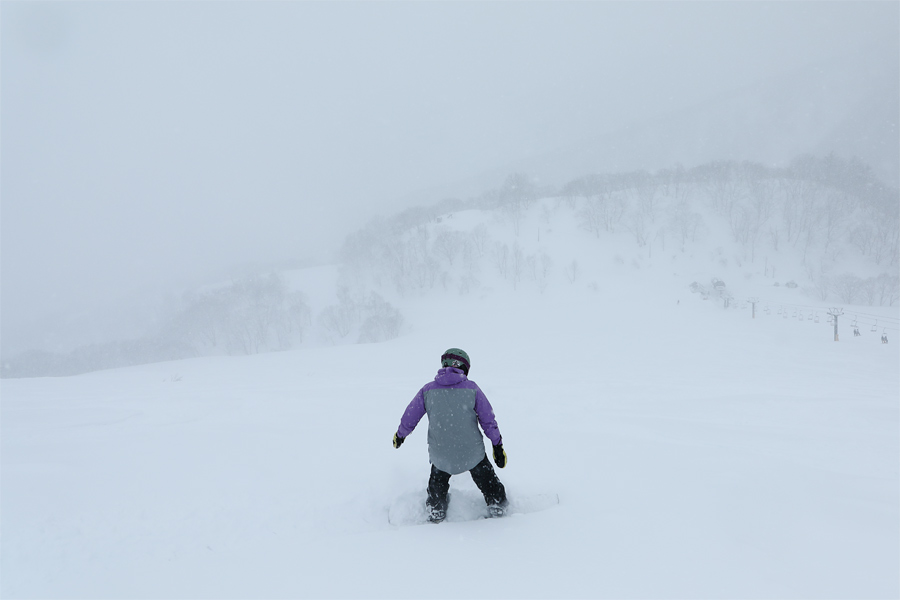 340cm / 雪